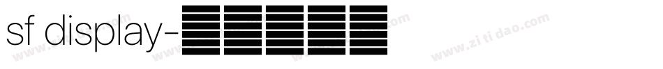 sf display字体转换